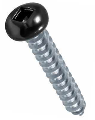 8A200SSP0Z/18BK 8A X 2 SQ PAN SMS ZINC PT.#18 BLACK